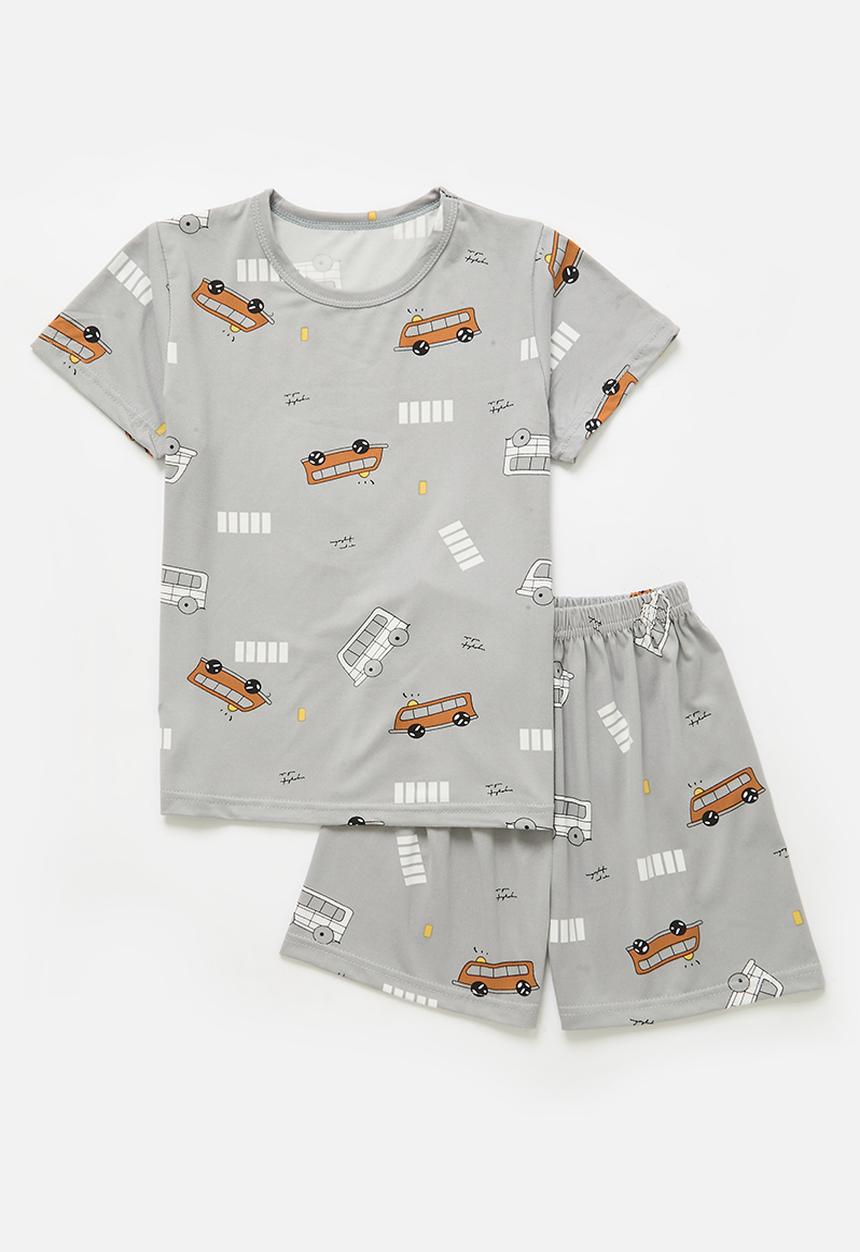 Pop Candy - Printed pj set - grey
