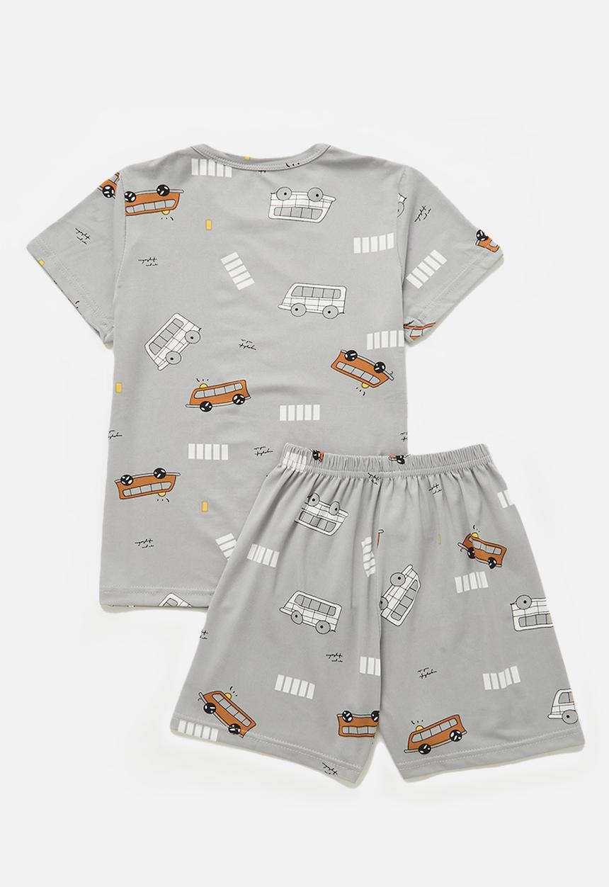Pop Candy - Printed pj set - grey