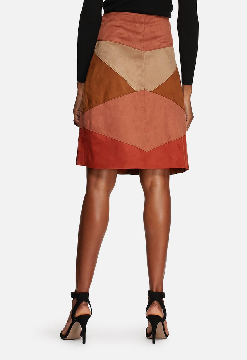 Glamorous - Suede Patchwork Skirt