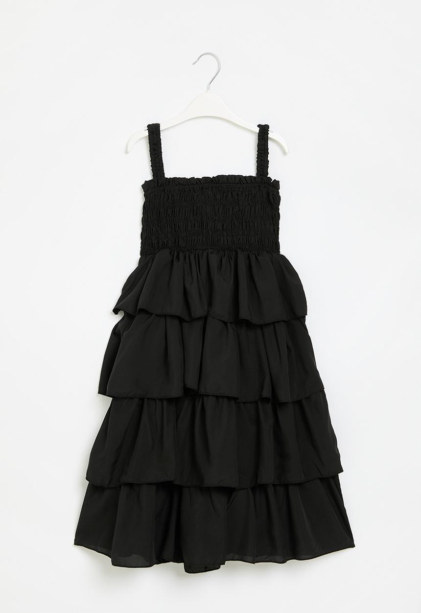 Pop Candy - Tiered dress - black