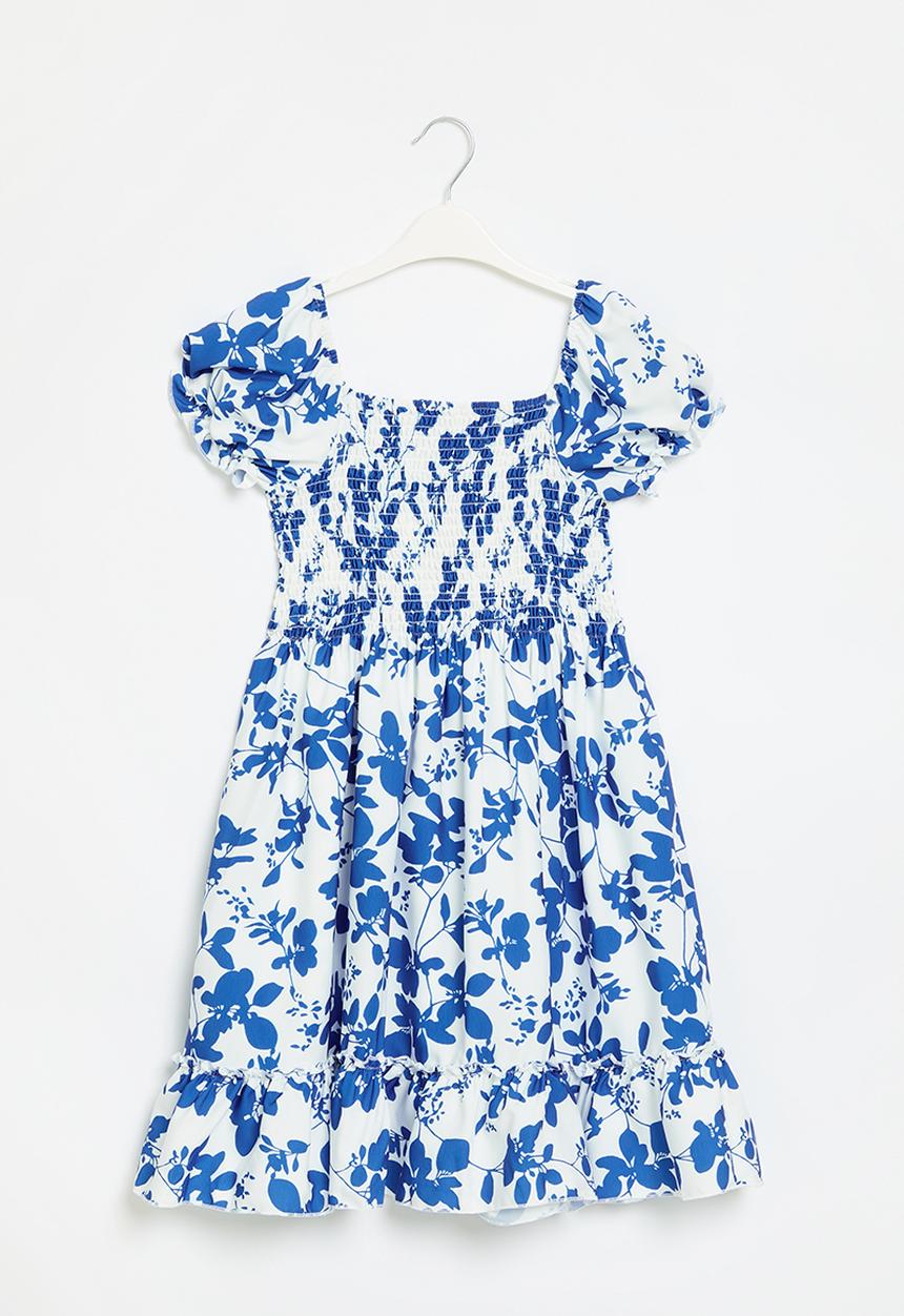 Pop Candy - Floral dress - blue & white