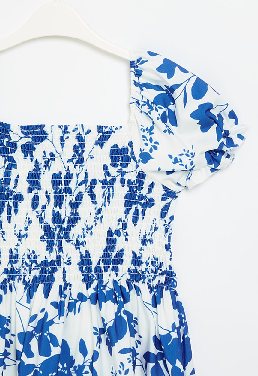 Pop Candy - Floral dress - blue & white