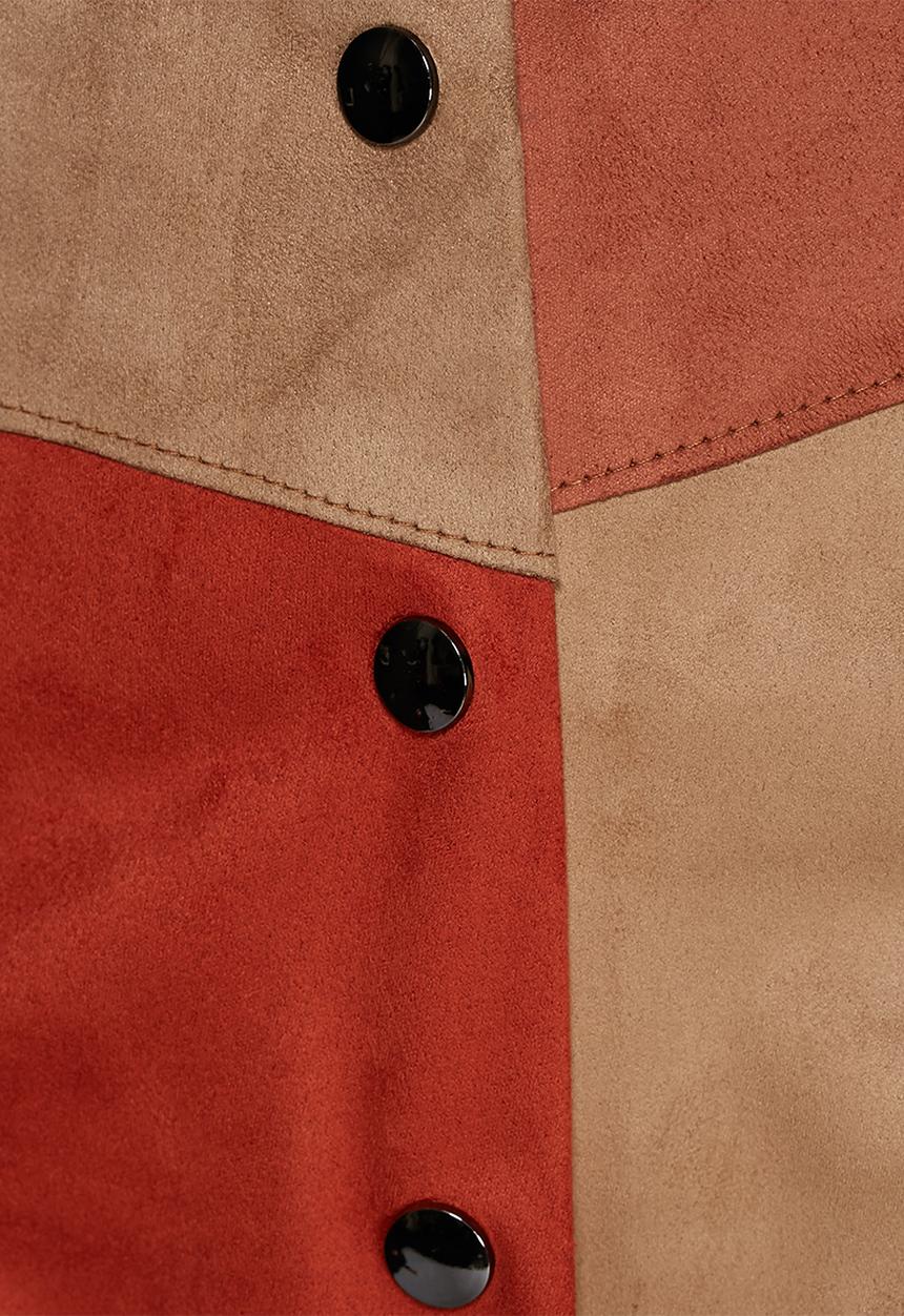 Glamorous - Suede Patchwork Skirt