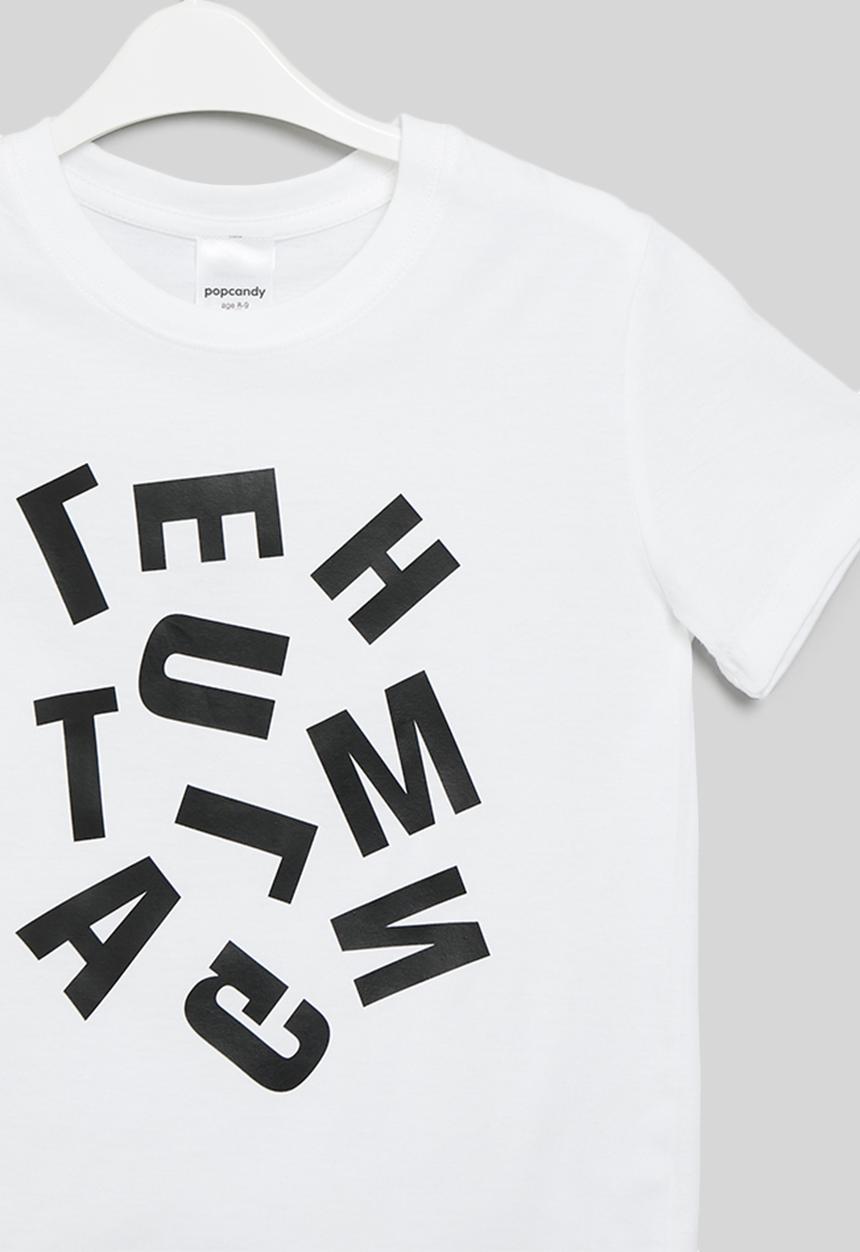 Pop Candy - Printed tee - white