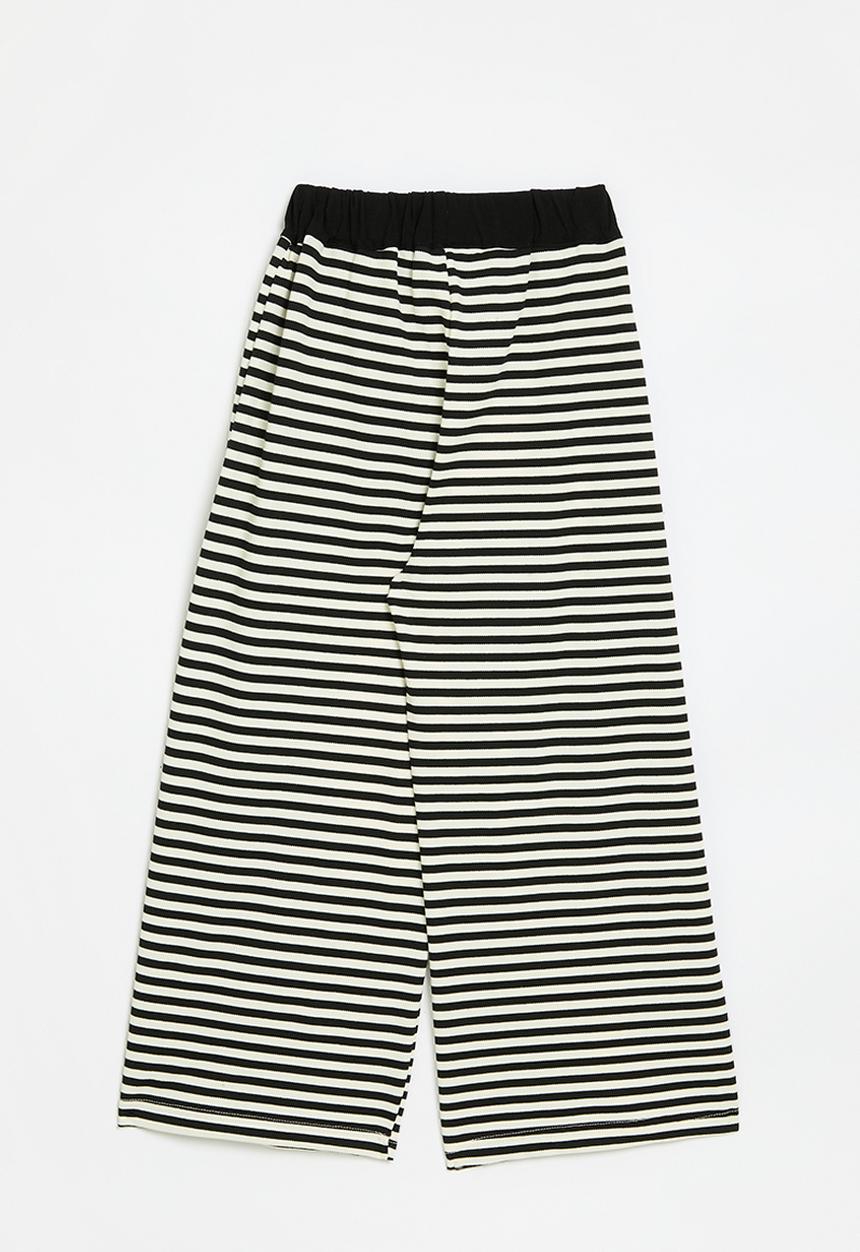 Pop Candy - Striped pants - black & white