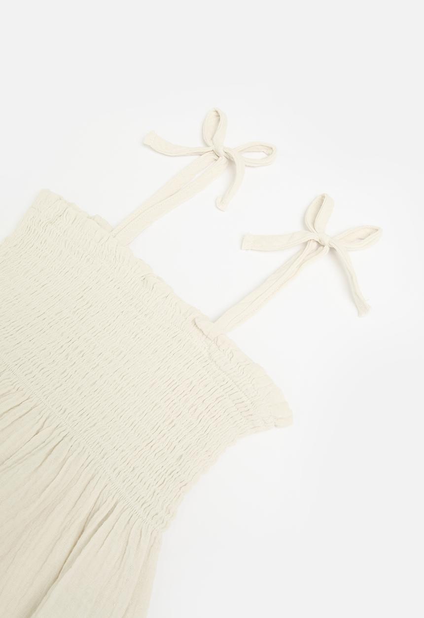 Pop Candy - Smock cami top and pants set-beige