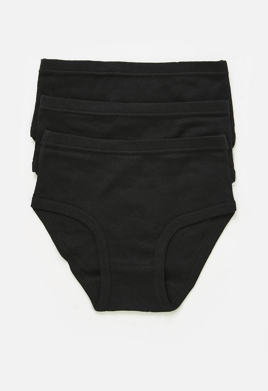 Pop Candy - 3 Pack underwear set - black