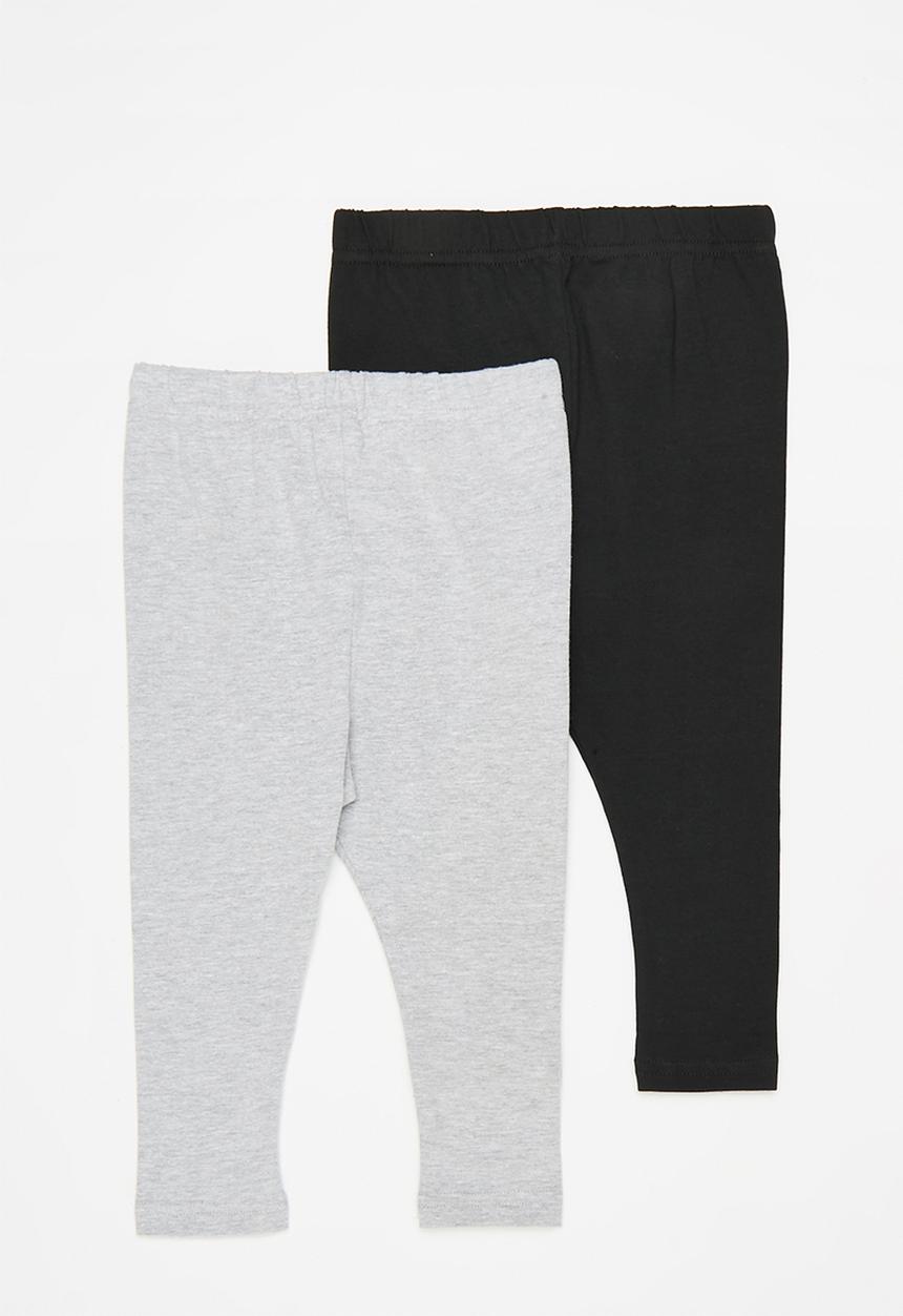 Pop Candy - 2 Pack legging - black & grey