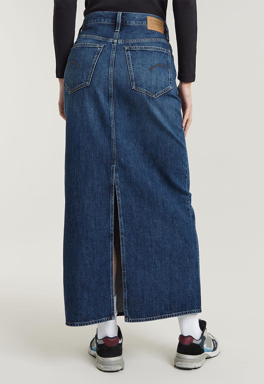 G-STAR - Viktoria Long Skirt Wmn - Worn In Waterspouts