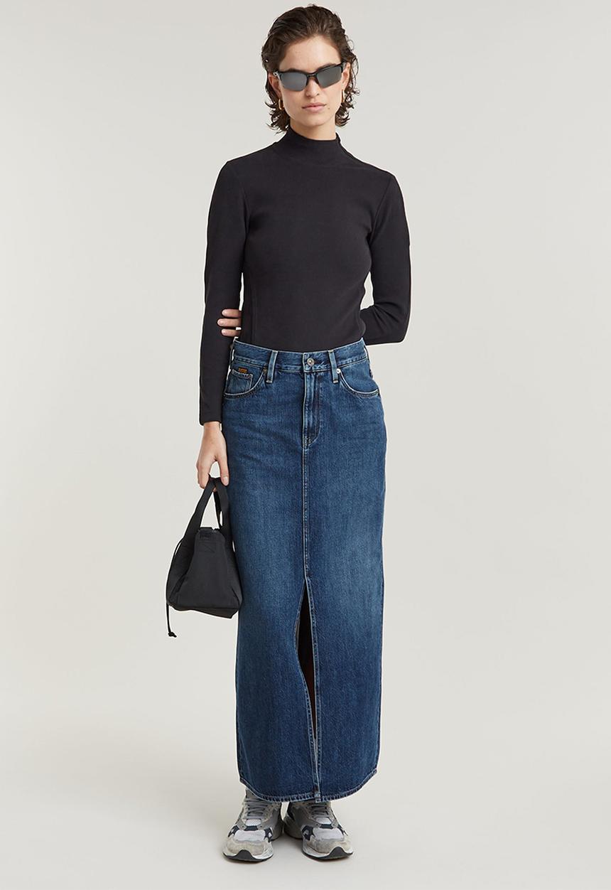 G-STAR - Viktoria Long Skirt Wmn - Worn In Waterspouts