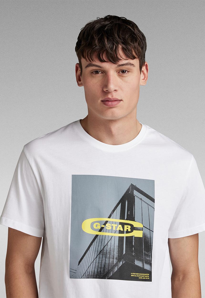 G-STAR - HQ graphic r t - white
