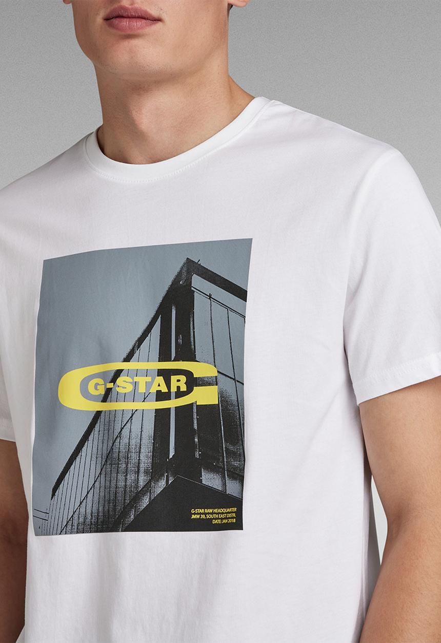 G-STAR - HQ graphic r t - white