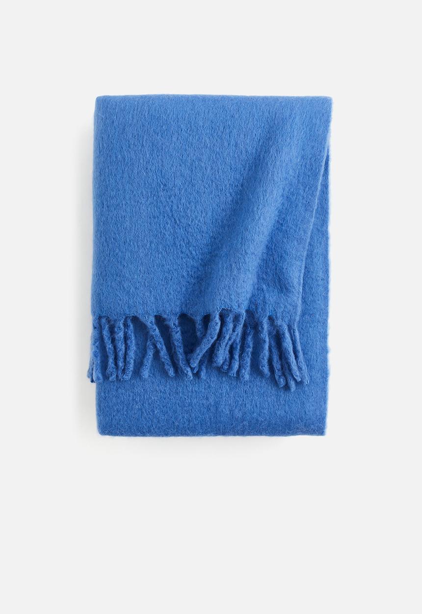 H&M - Wool-blend blanket - bright blue