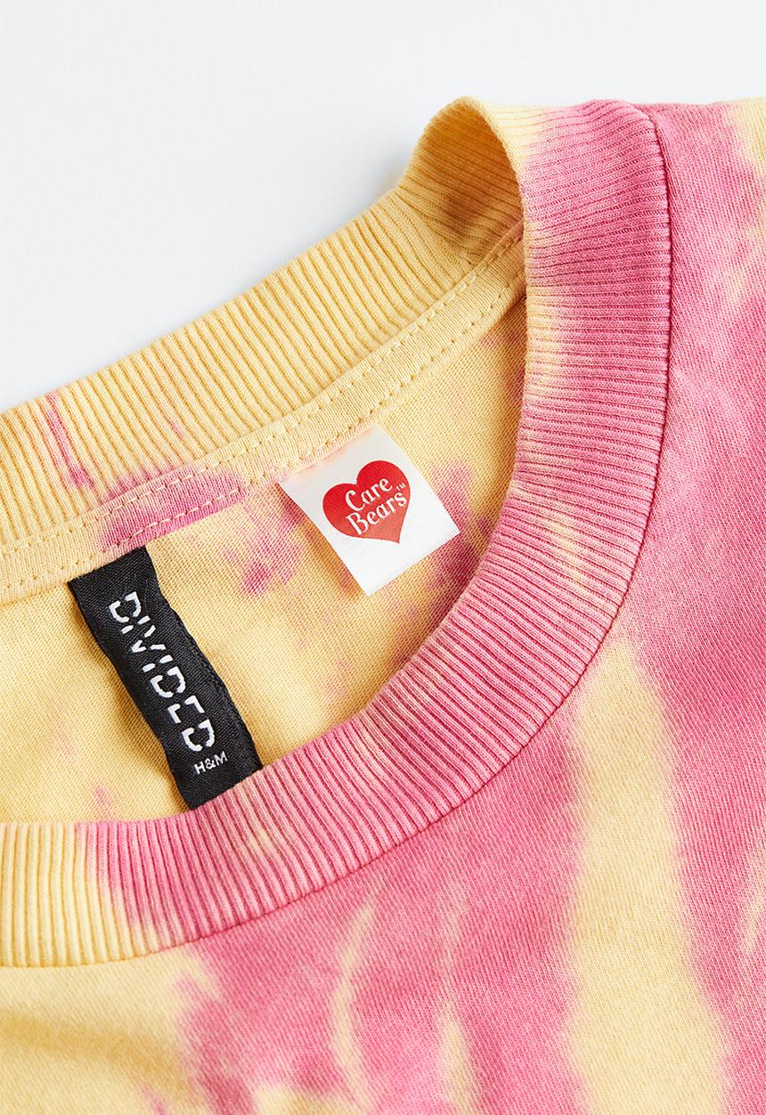 H&M - Oversized printed t-shirt - light yellow care bears