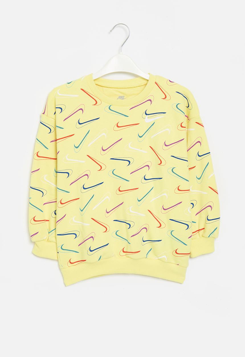 Nike - Nkg swoosh logo bf crew - soft yellow