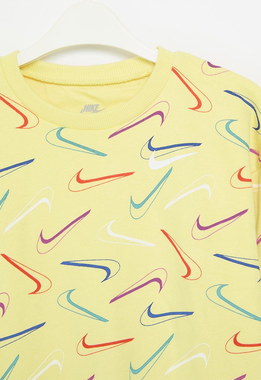 Nike - Nkg swoosh logo bf crew - soft yellow