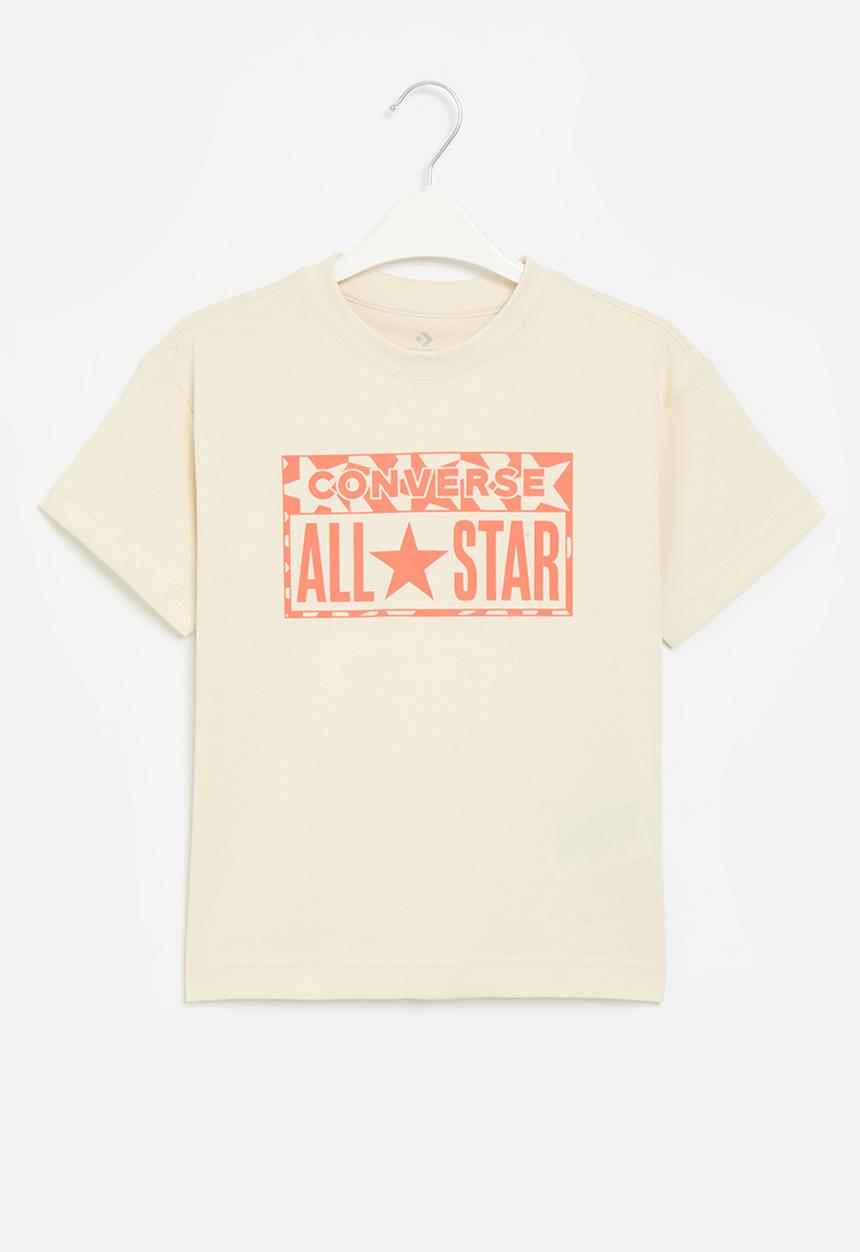 Converse - Cnvb lifestyle loose fit short sleeve gf - converse natural ivory