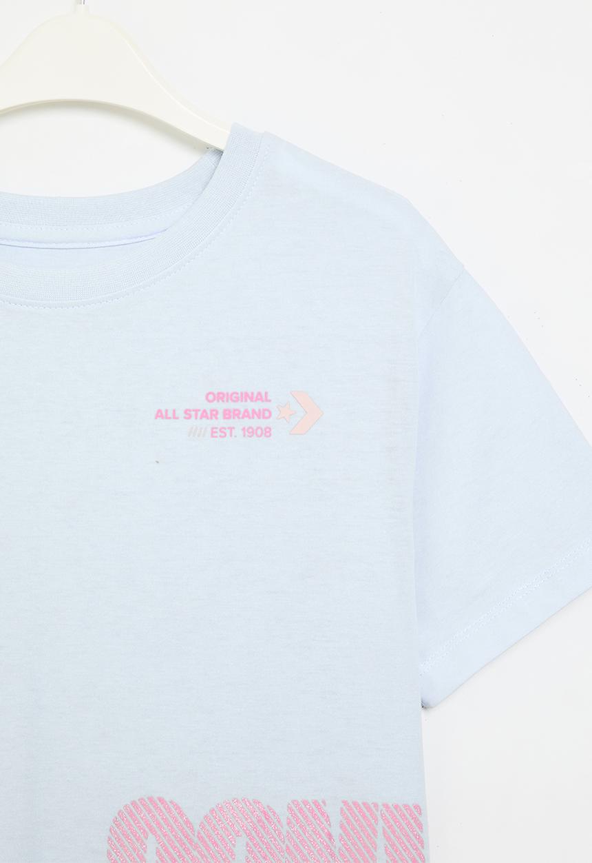 Converse - Cnvg boxy graphic T-shirt - cloudy daze