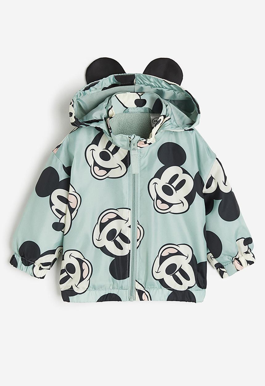 H&M - Hooded jacket - light turquoise mickey mouse