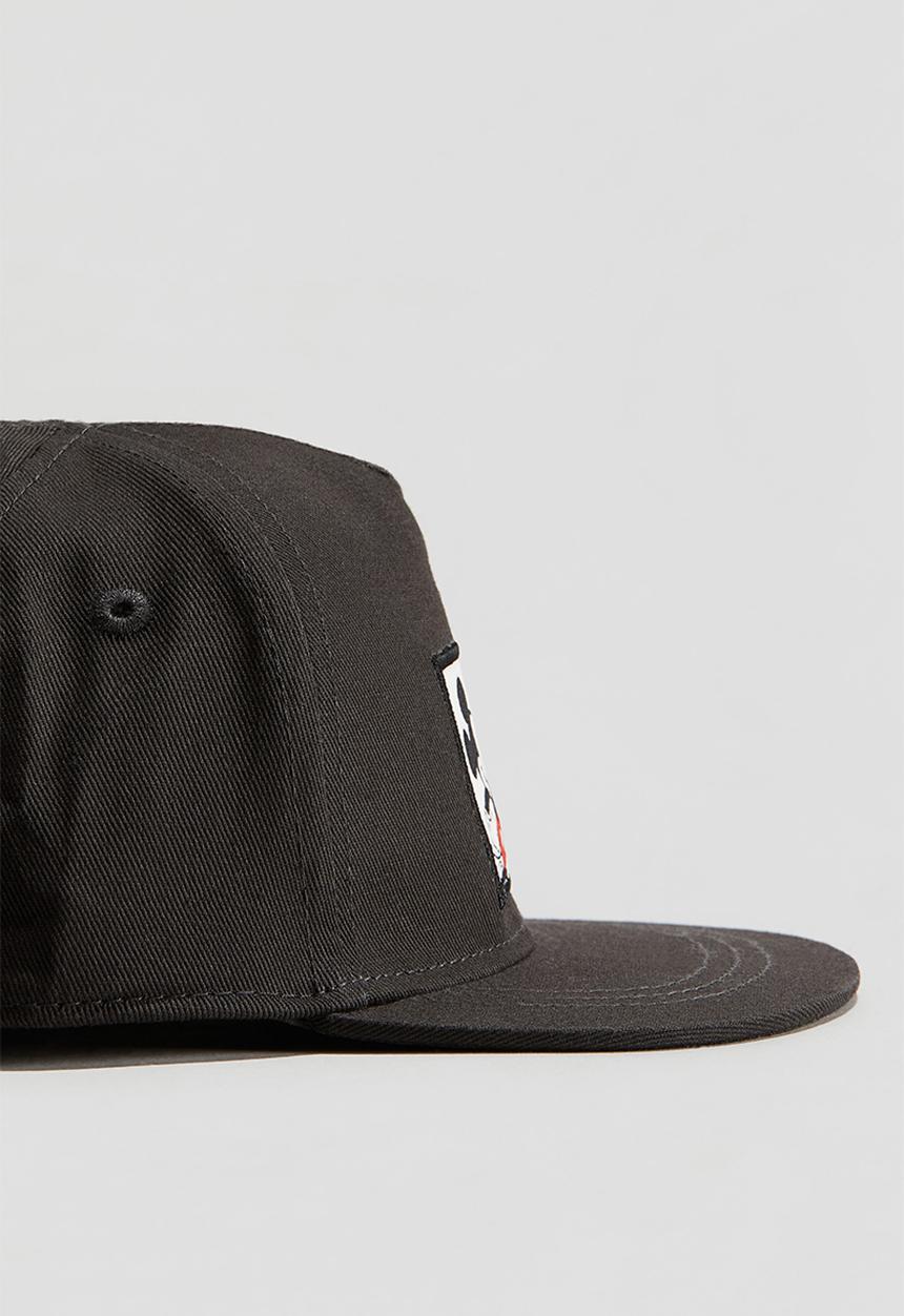 Motif-detail cap - dark grey mickey mouse - 1201815002