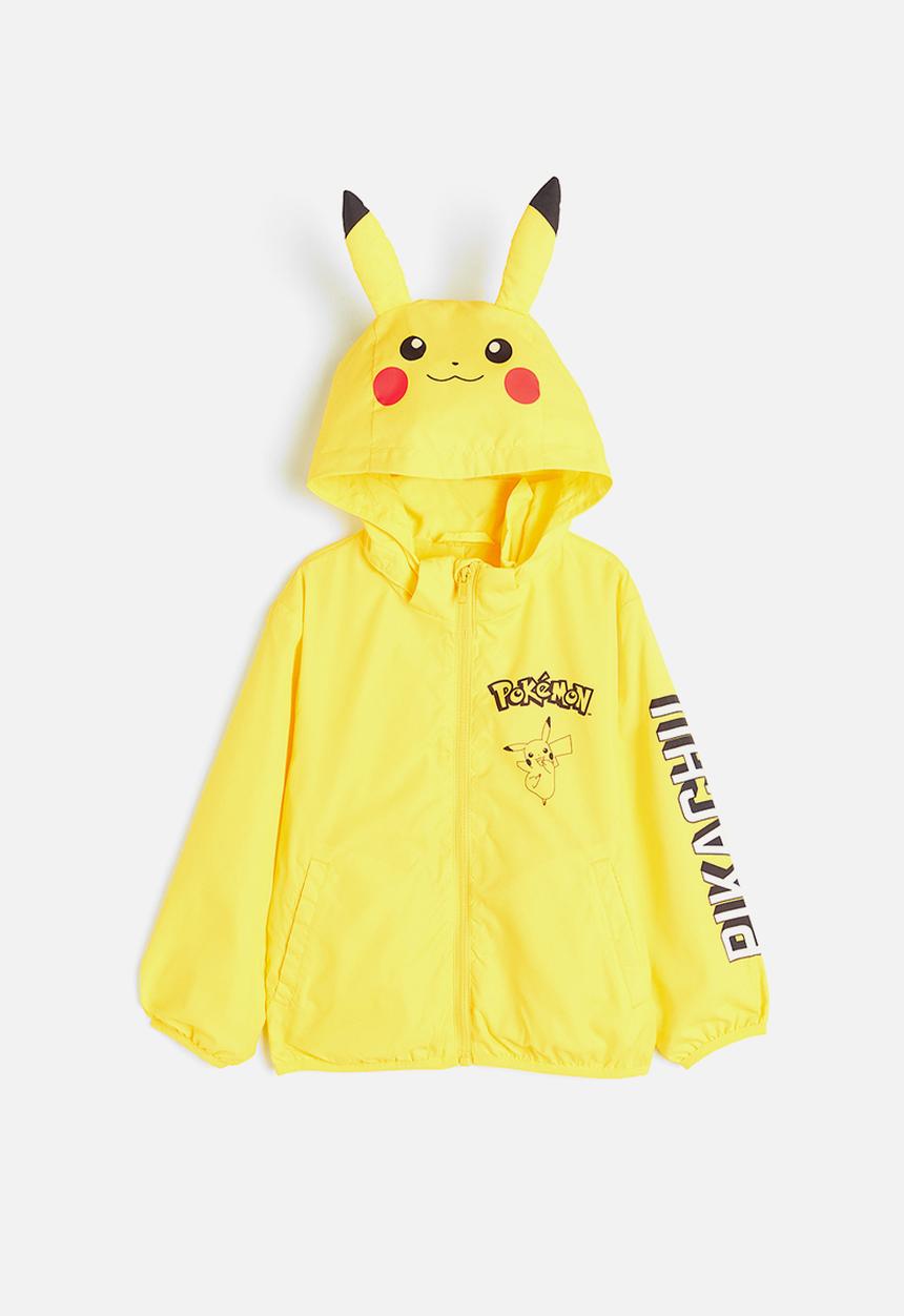 H&M - Printed windbreaker - bright yellow pokémon