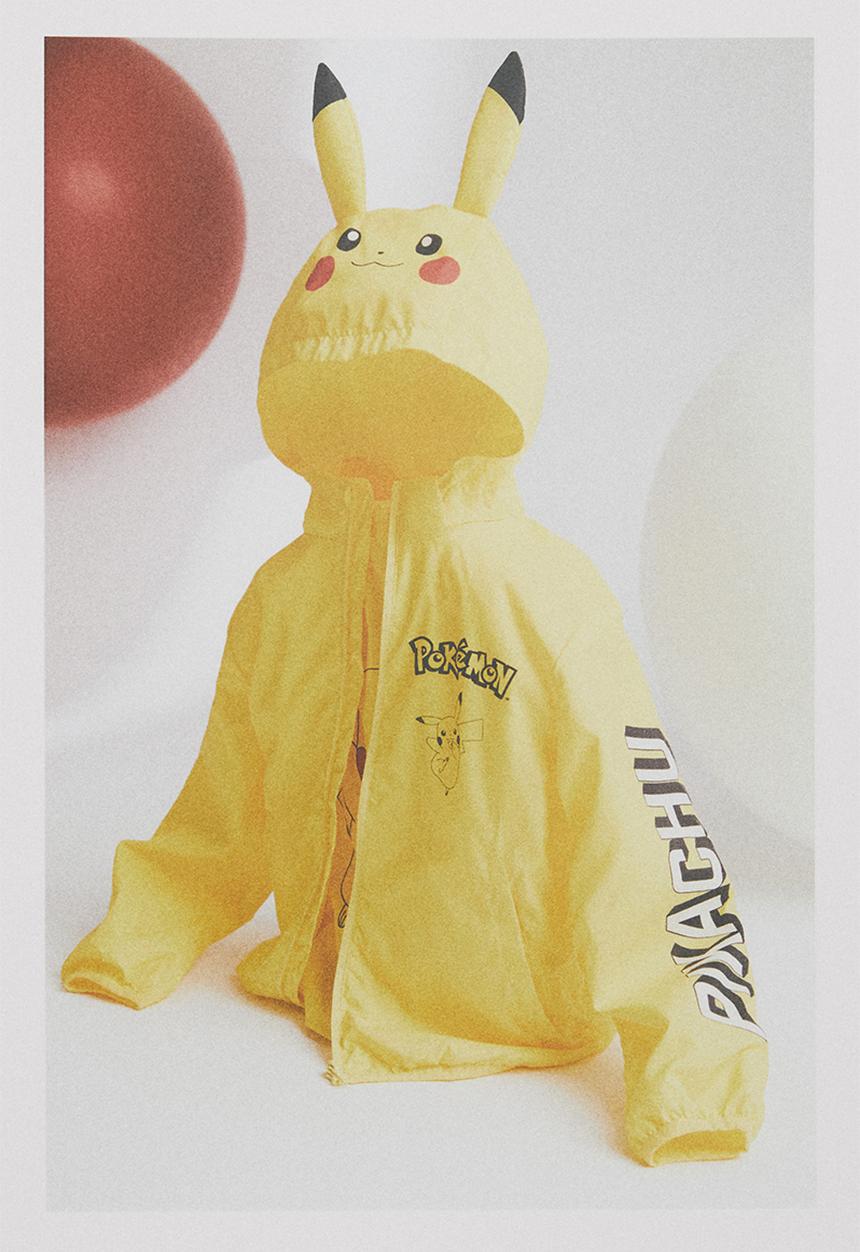 H&M - Printed windbreaker - bright yellow pokémon