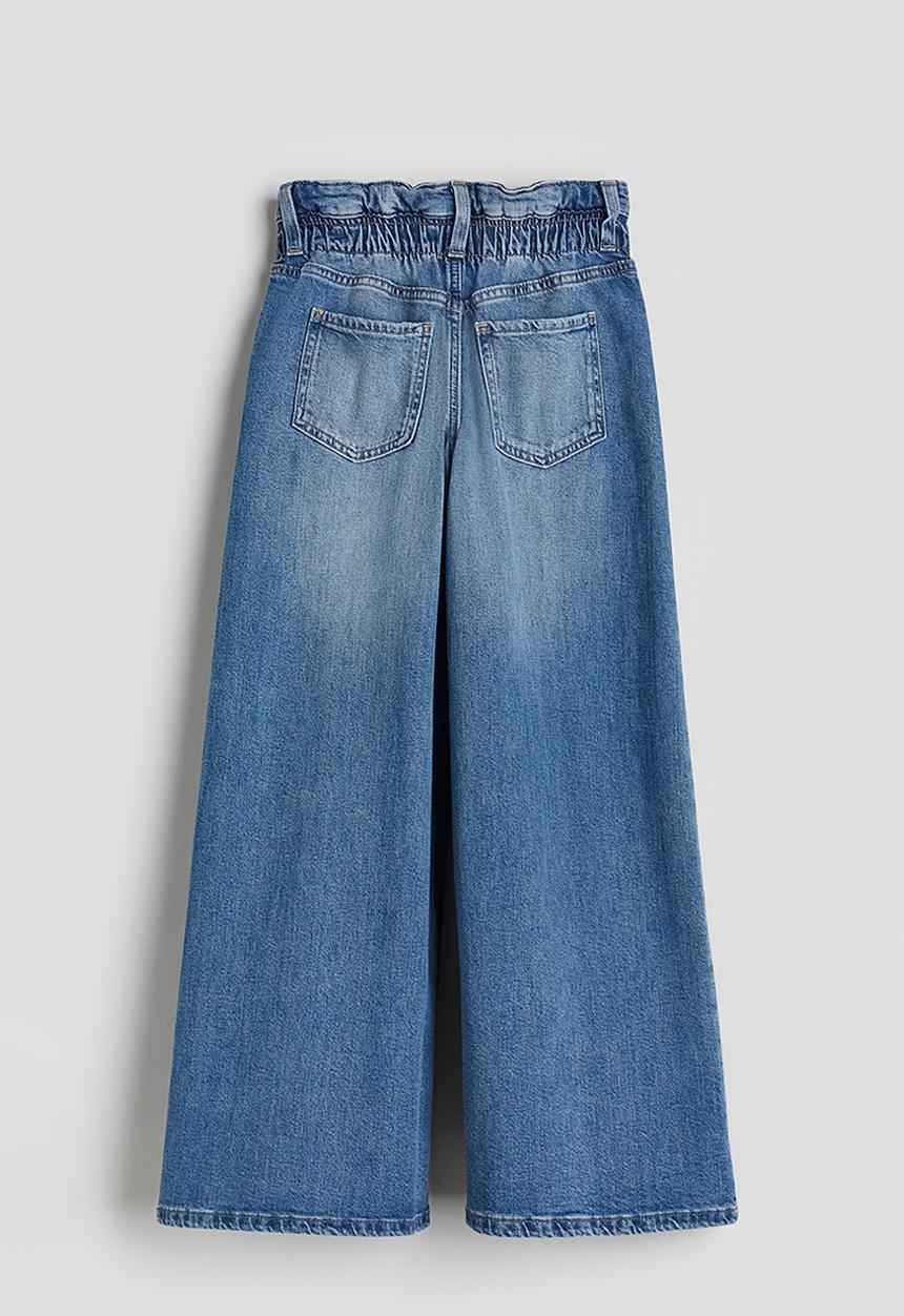 H&M - Super wide leg jeans - denim blue