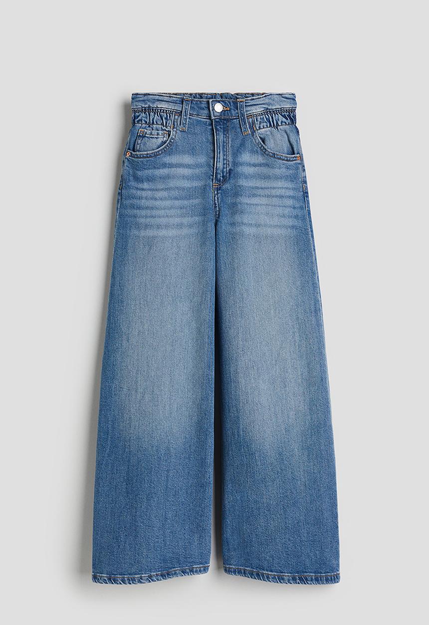 H&M - Super wide leg jeans - denim blue
