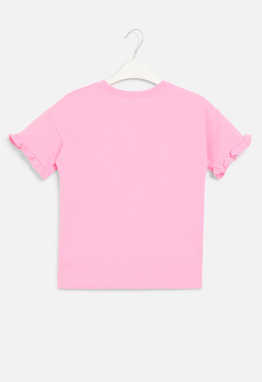 Pop Candy - Ruffle sleeve tee - pink