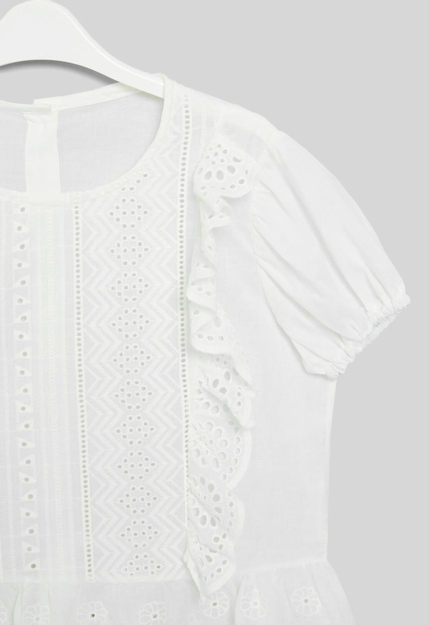 Pop Candy - Ruffle top - white