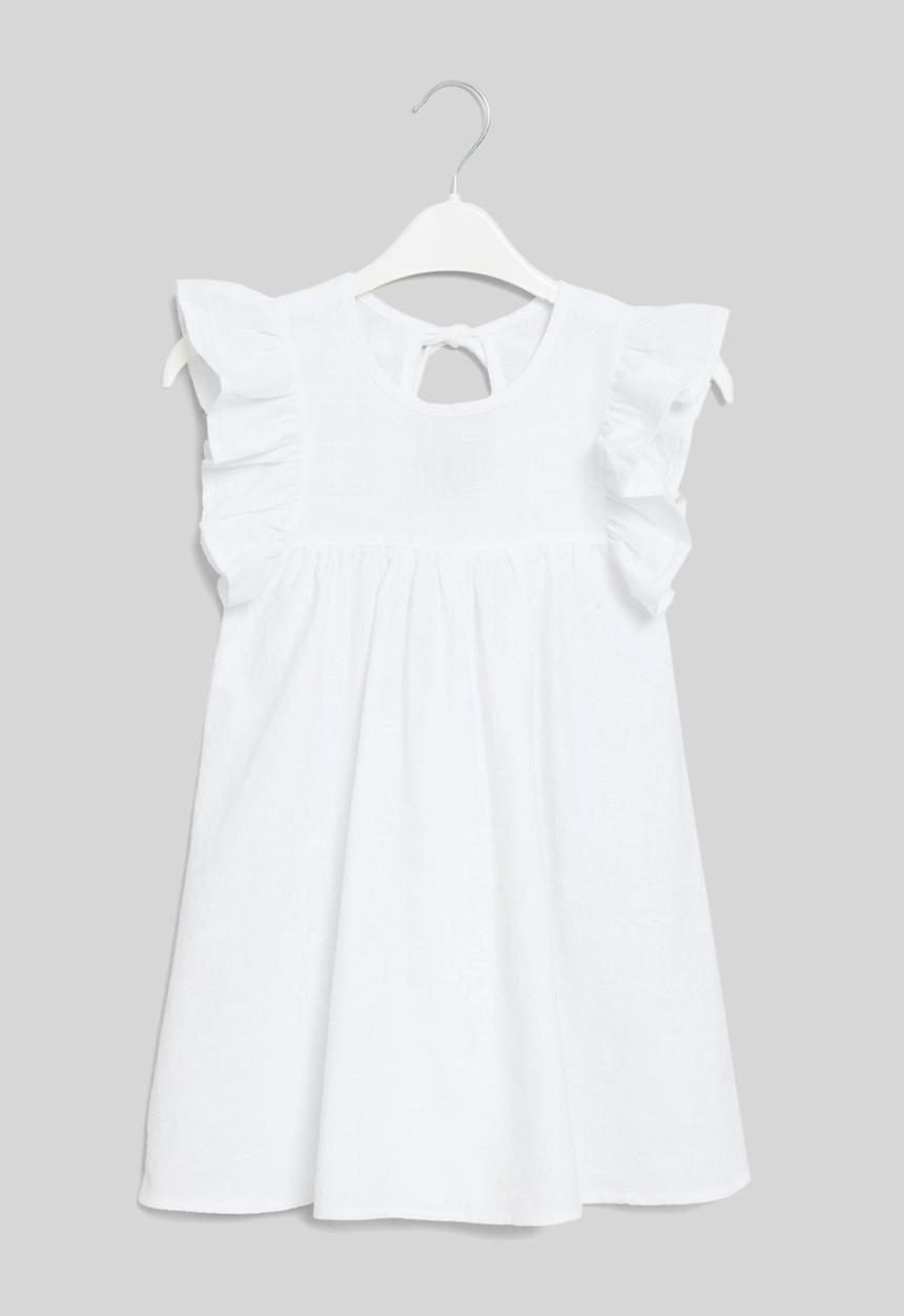 Pop Candy - Frilled sleeve dress - white