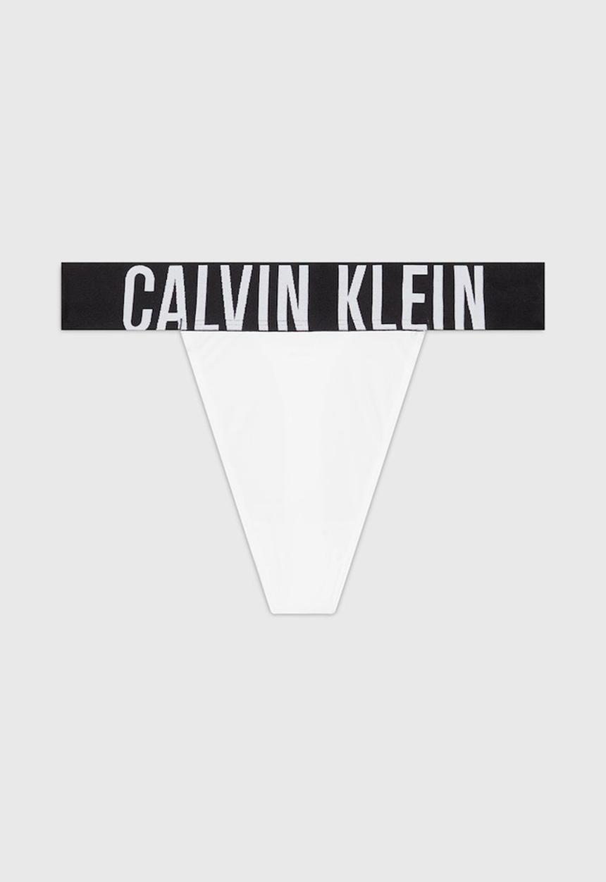 Calvin Klein - High leg thong - white