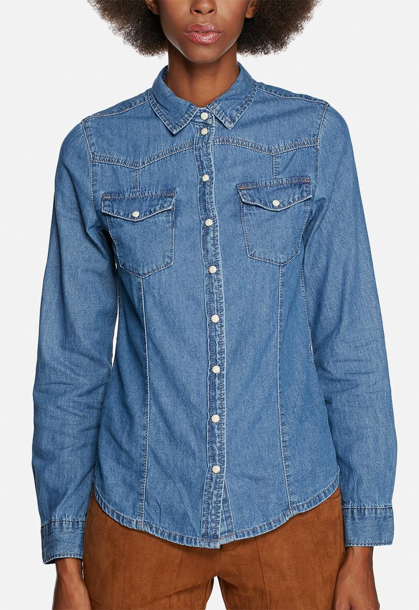 Glamorous - Fitted Denim Shirt