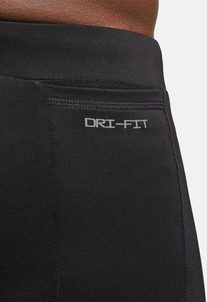 Nike - Dri-FIT Brief-Lined Running 1/2-Length Tights - black/reflective silv