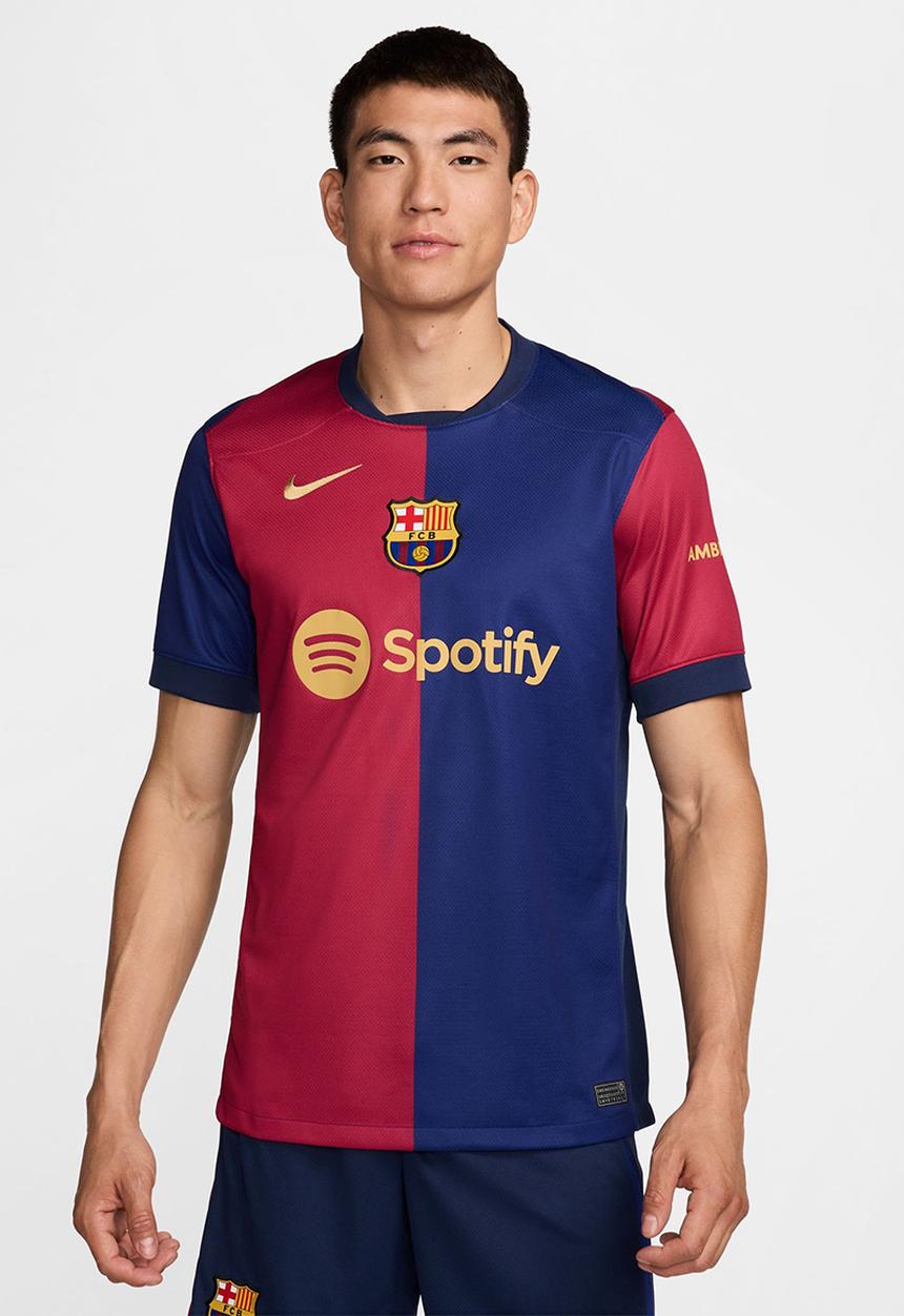 Nike - F.C. Barcelona 2024/25 Stadium Home Jersey - deep royal /red/gold