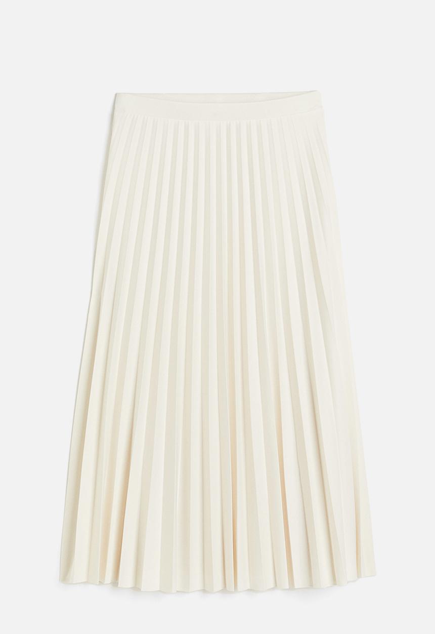 H&M - Pleated skirt - cream