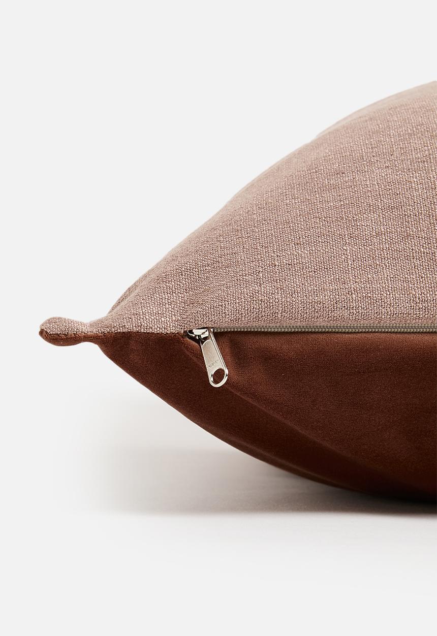 Hertex Fabrics - Granite cushion cover - Rust