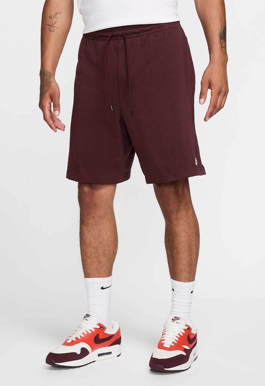 Nike - Nike Sportswear Club Knit Short  - burgundy crush/white