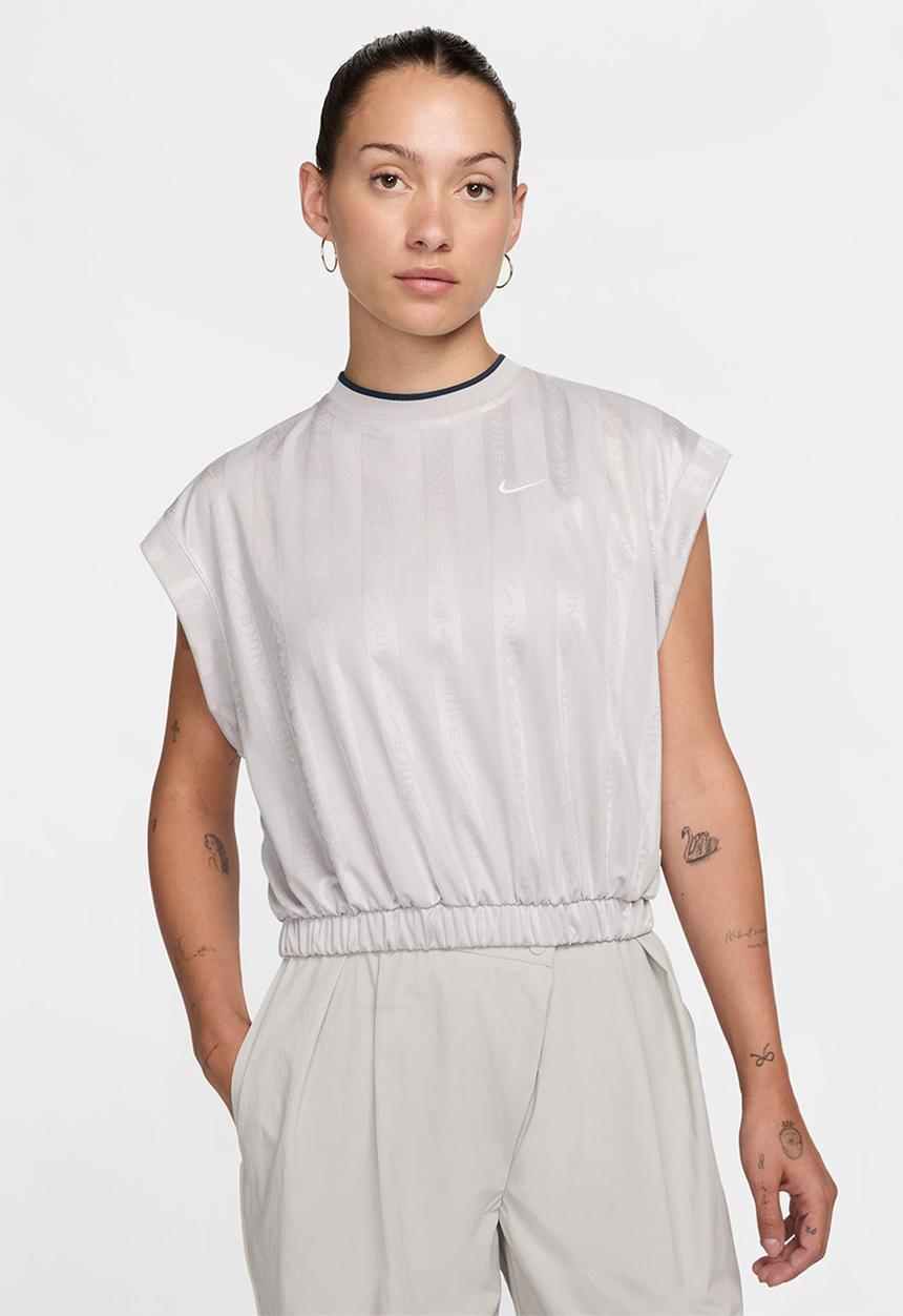 Nike - Nike Collection Jacquard Top - Lt Iron Ore/White/Lt Iron Ore/White