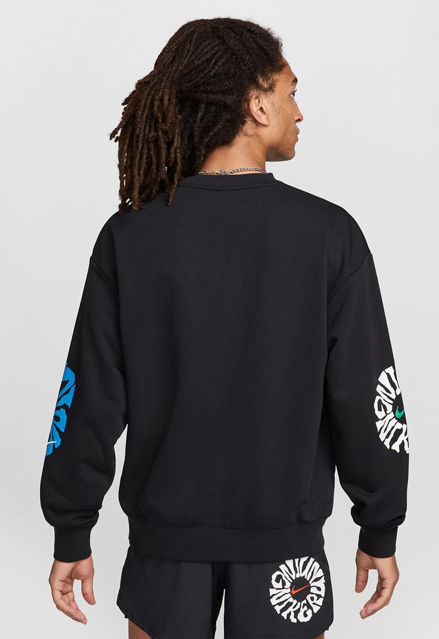 Nike - Dri-FIT Fleece Running Crew  - black/summit white