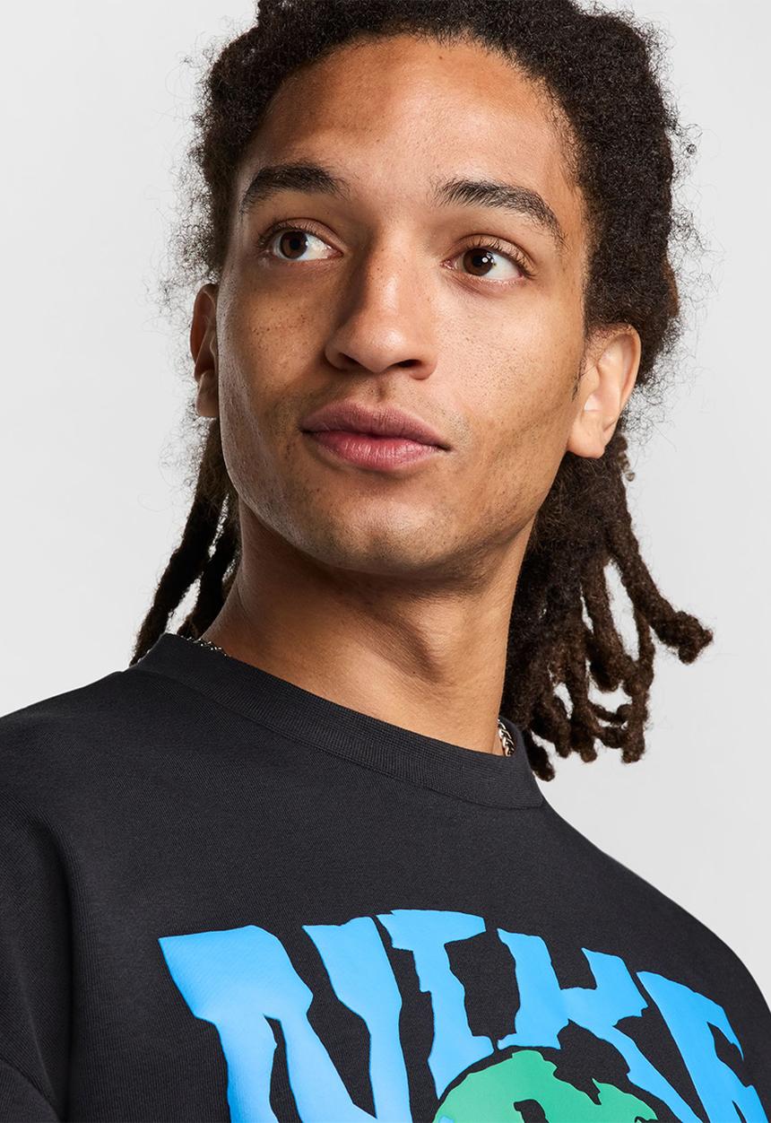 Nike - Dri-FIT Fleece Running Crew  - black/summit white