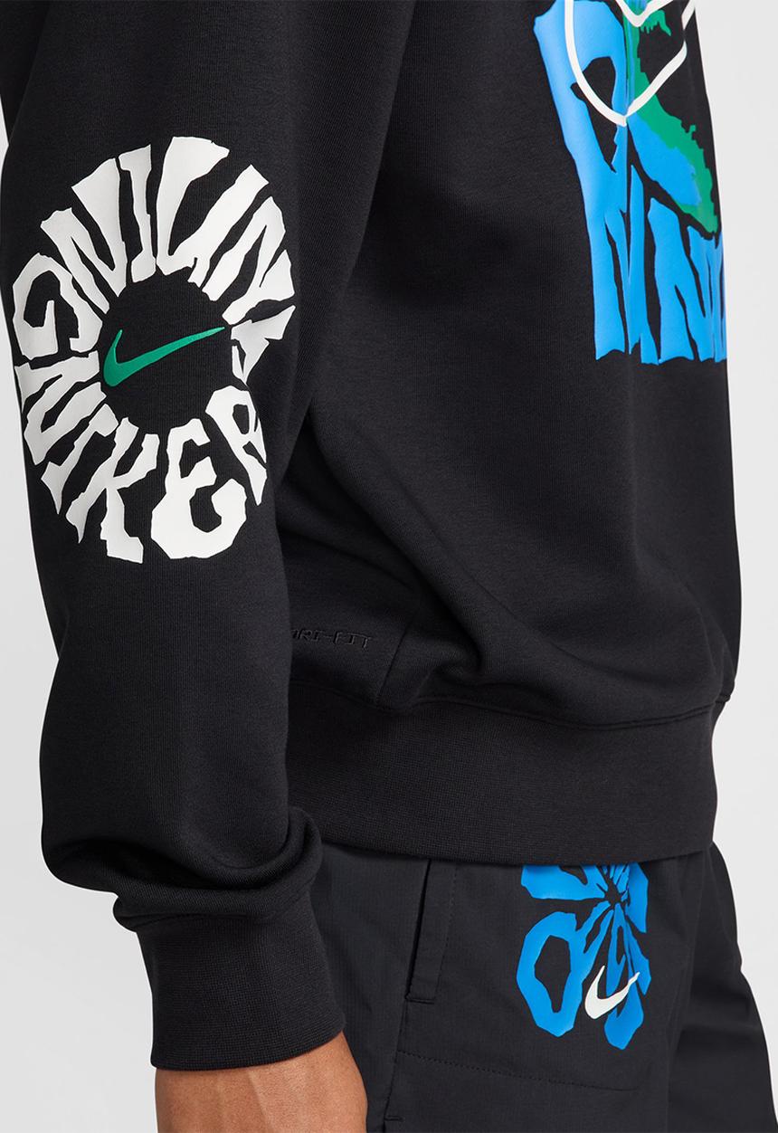 Nike - Dri-FIT Fleece Running Crew  - black/summit white