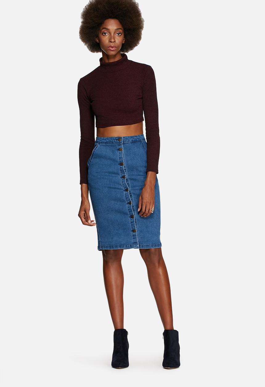 Glamorous - Long Sleeve Crop Top
