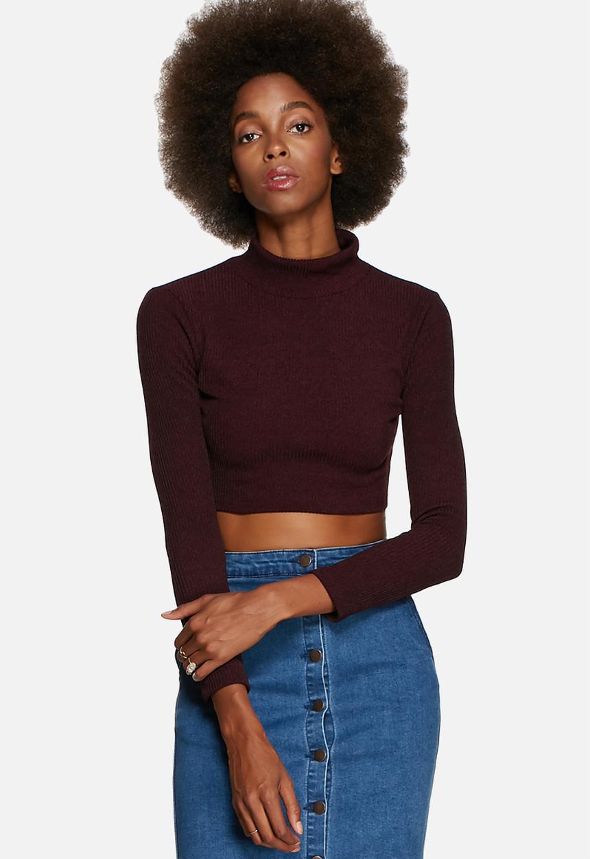 Glamorous - Long Sleeve Crop Top