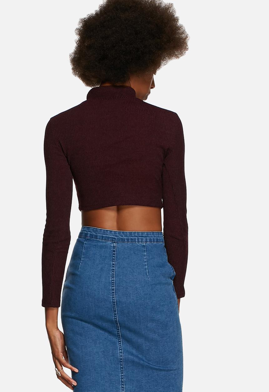 Glamorous - Long Sleeve Crop Top
