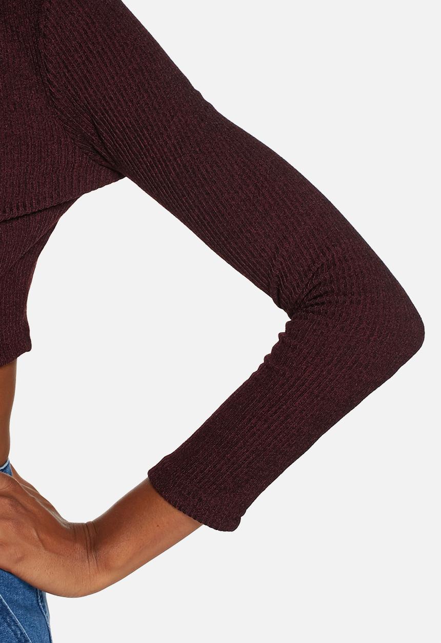 Glamorous - Long Sleeve Crop Top