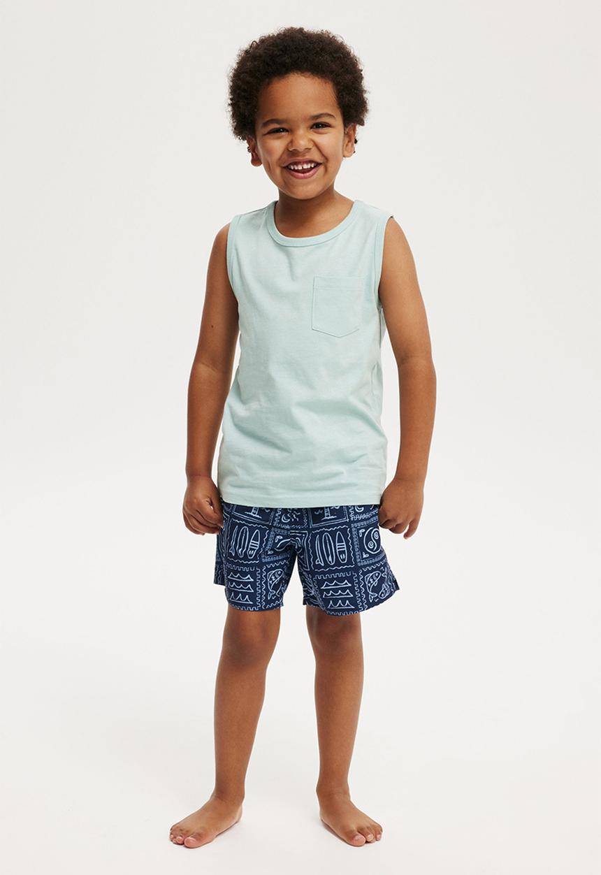 Cotton On - Bailey board short - in the navy/dusk blue medi coast