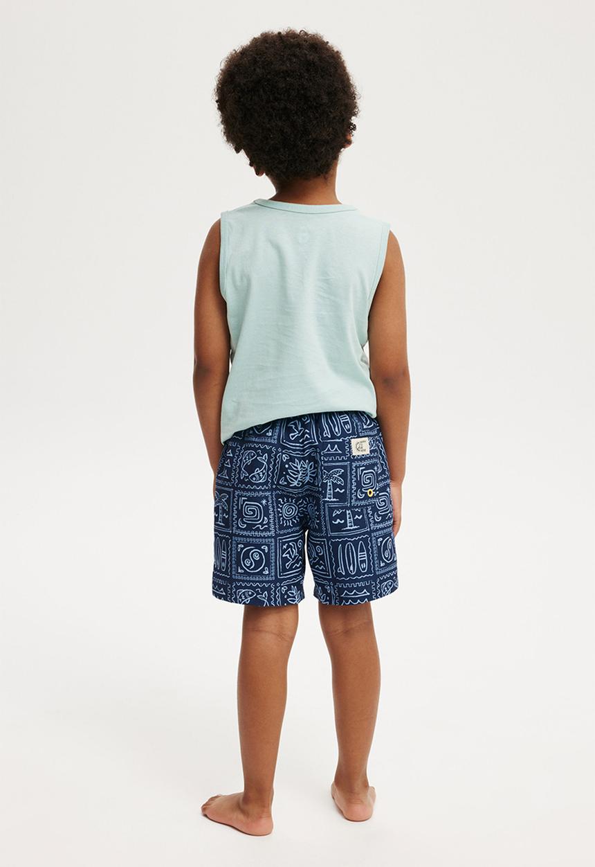 Cotton On - Bailey board short - in the navy/dusk blue medi coast