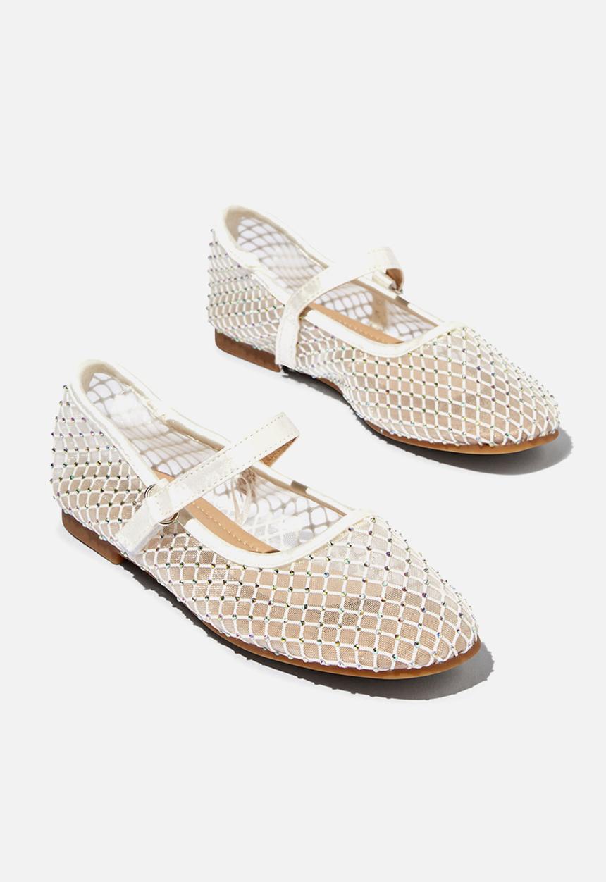 Cotton On - Olivia ballet flat - white mesh
