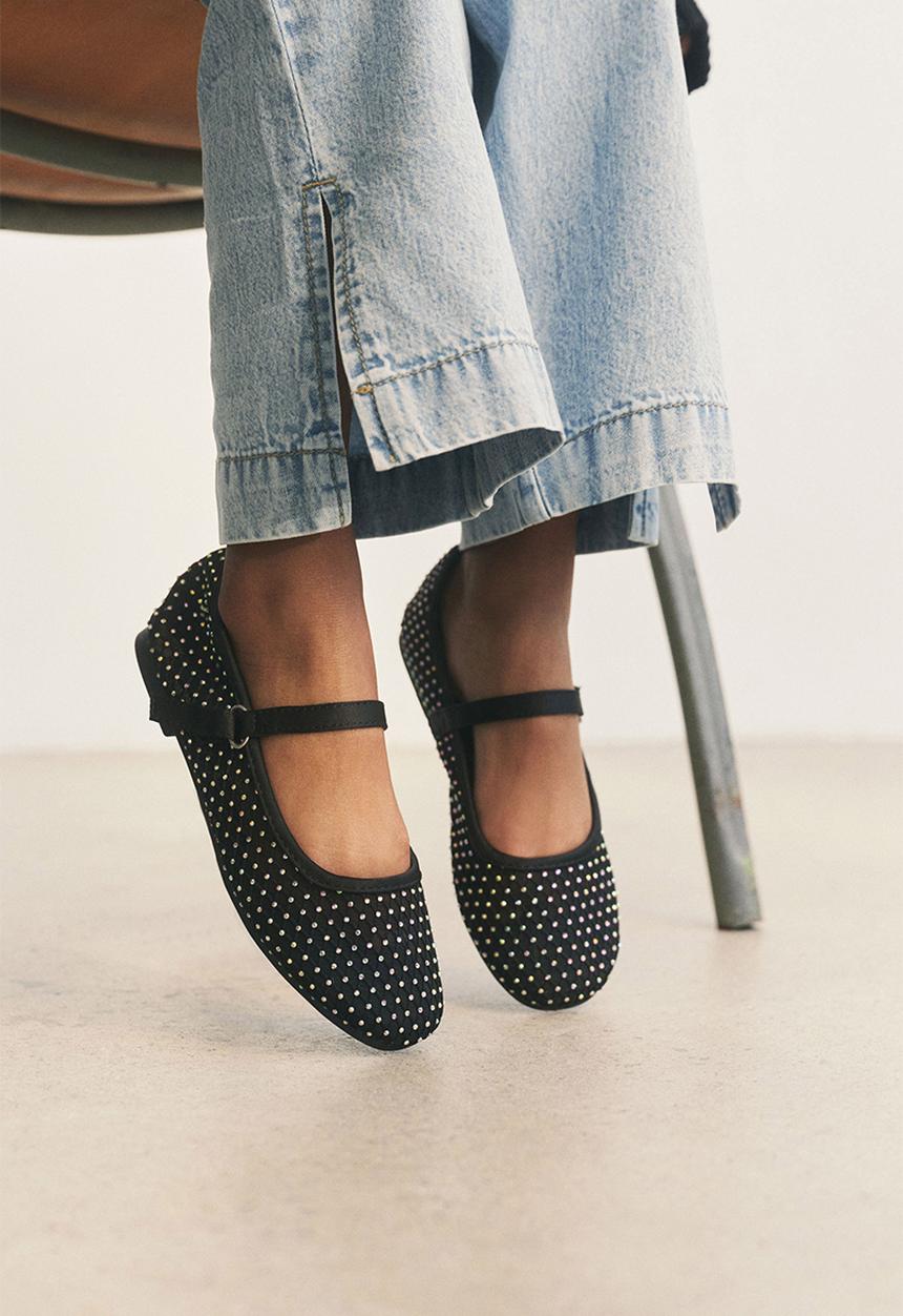 Cotton On - Olivia ballet flat - black mesh